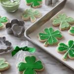St. Patrick's Day Shamrock Cookies