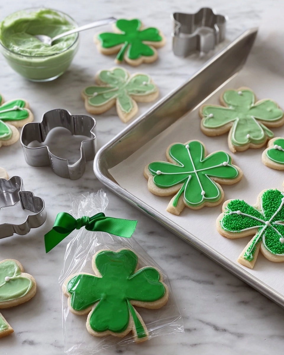 St. Patrick's Day Shamrock Cookies