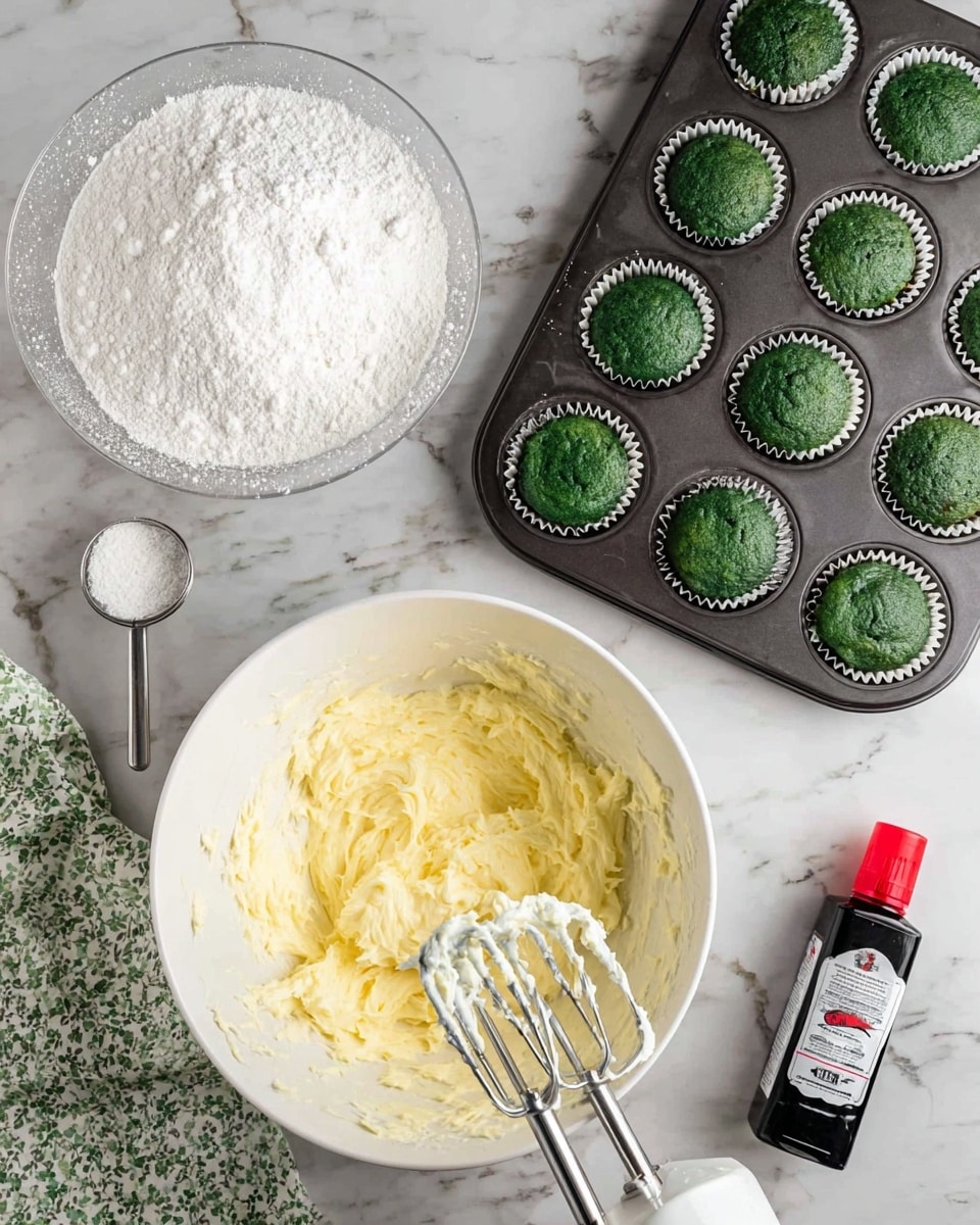 Green Velvet Cupcakes
