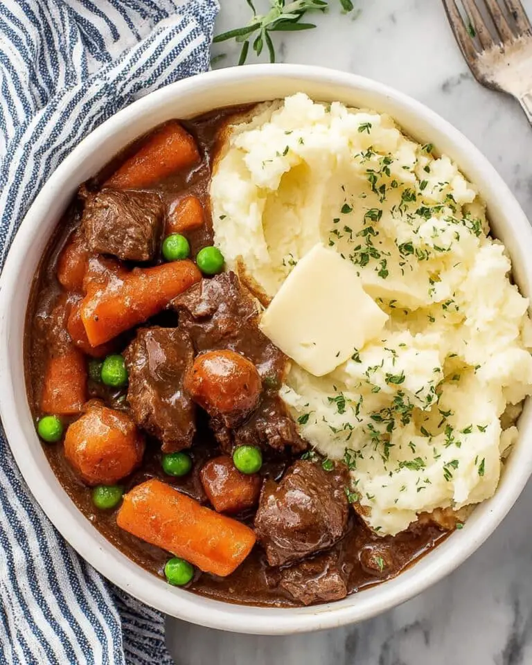 Hearty Irish Stew with Creamy Mashed Potatoes Recipe