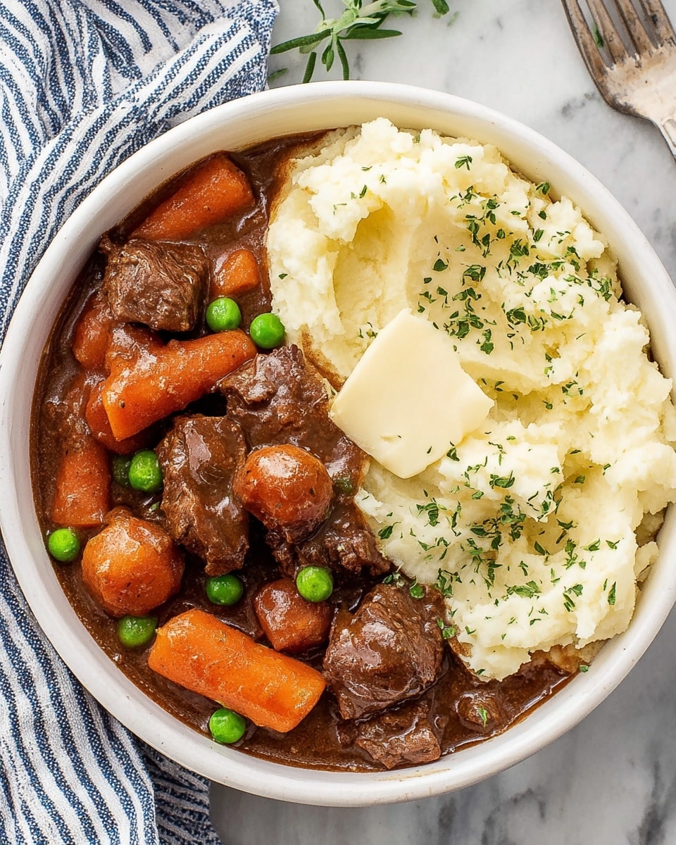 Hearty Irish Stew with Creamy Mashed Potatoes Recipe