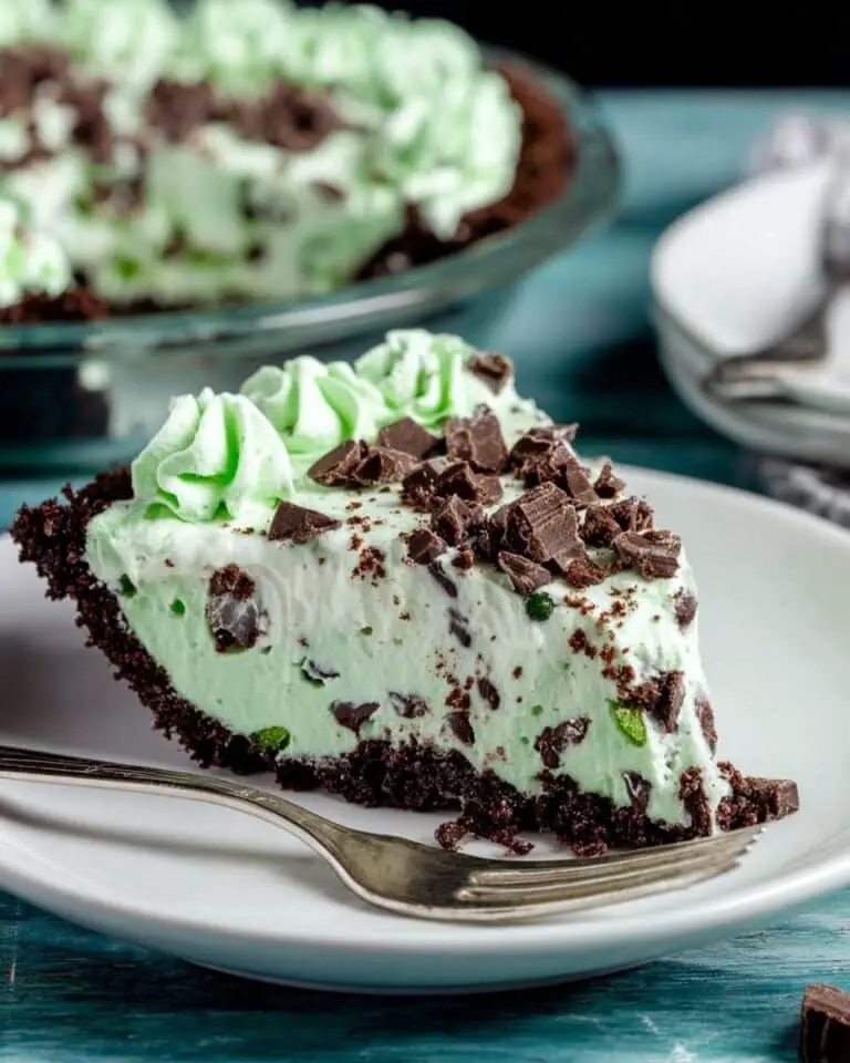 Mint Chocolate Chip Pie