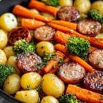 One-Pan Honey Garlic Kielbasa & Veggies: Easy Family Delight
