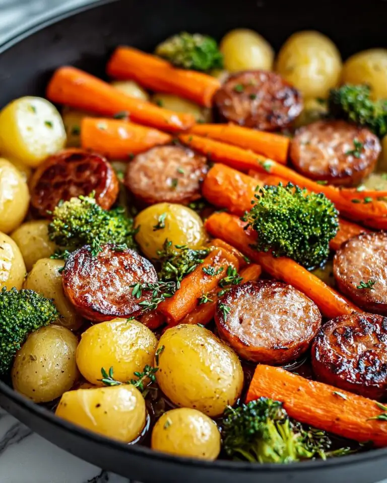 One-Pan Honey Garlic Kielbasa & Veggies: Easy Family Delight