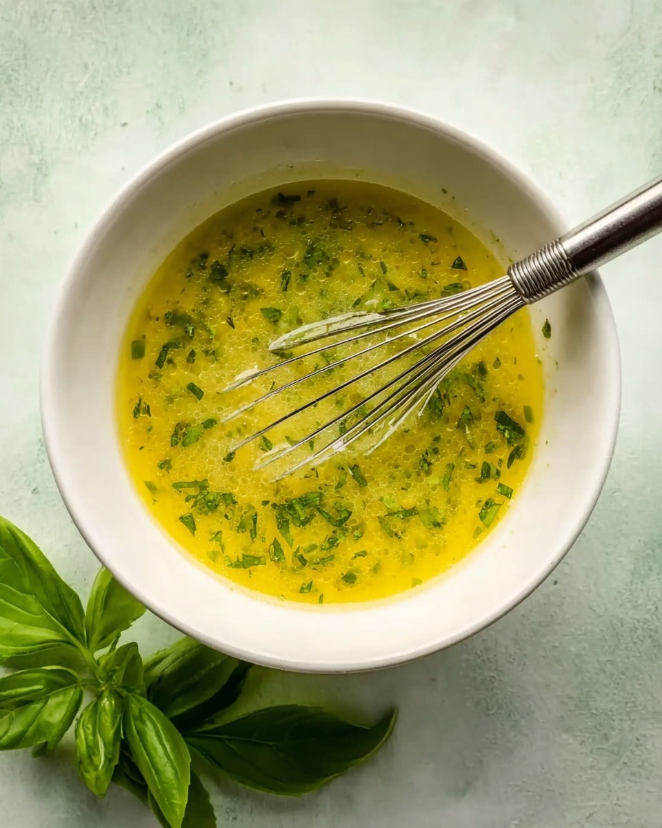 Everything Spring Green Salad with Basil Lemon Vinaigrette