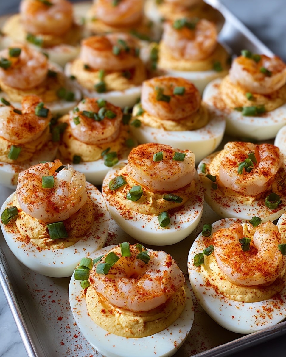 Cajun Shrimp Deviled Eggs