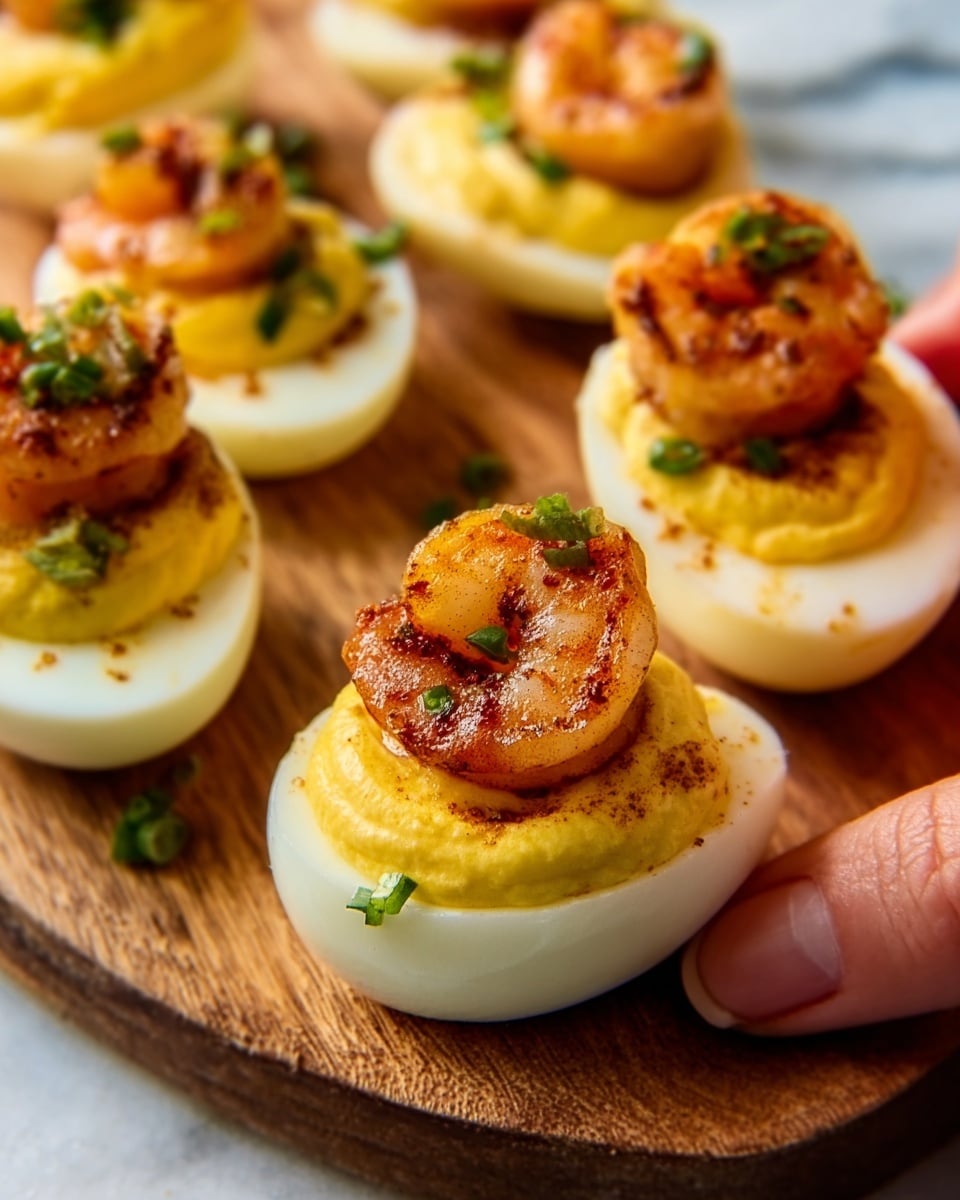 Cajun Shrimp Deviled Eggs