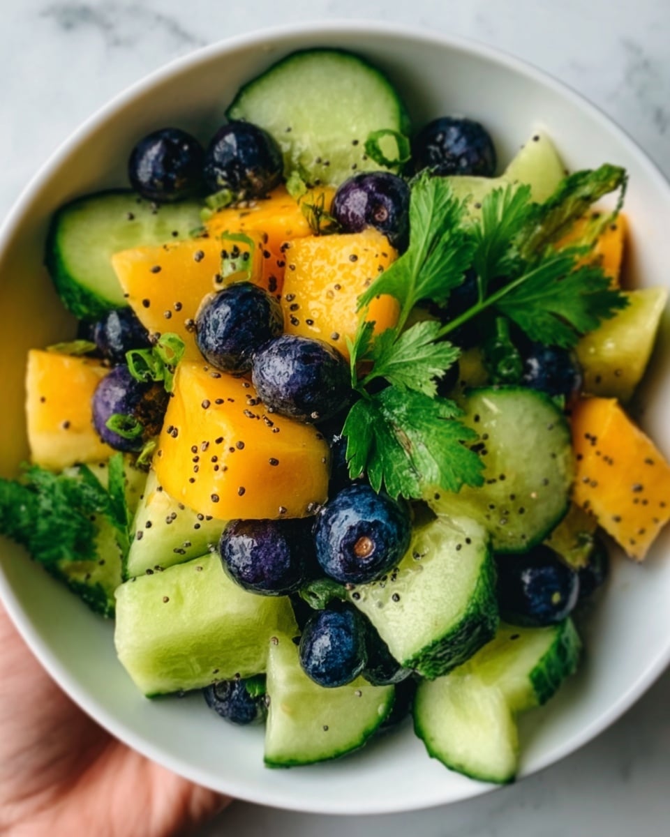 Mango Avocado Salad with Blueberries