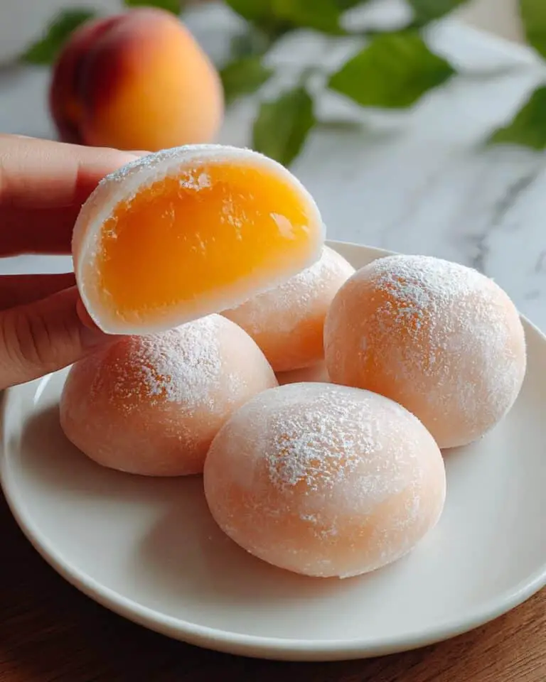Whole Peach Mochi: Soft and Chewy Delight Recipe