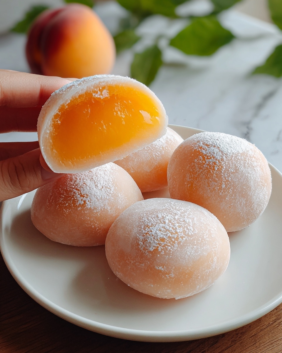 Whole Peach Mochi: Soft and Chewy Delight Recipe