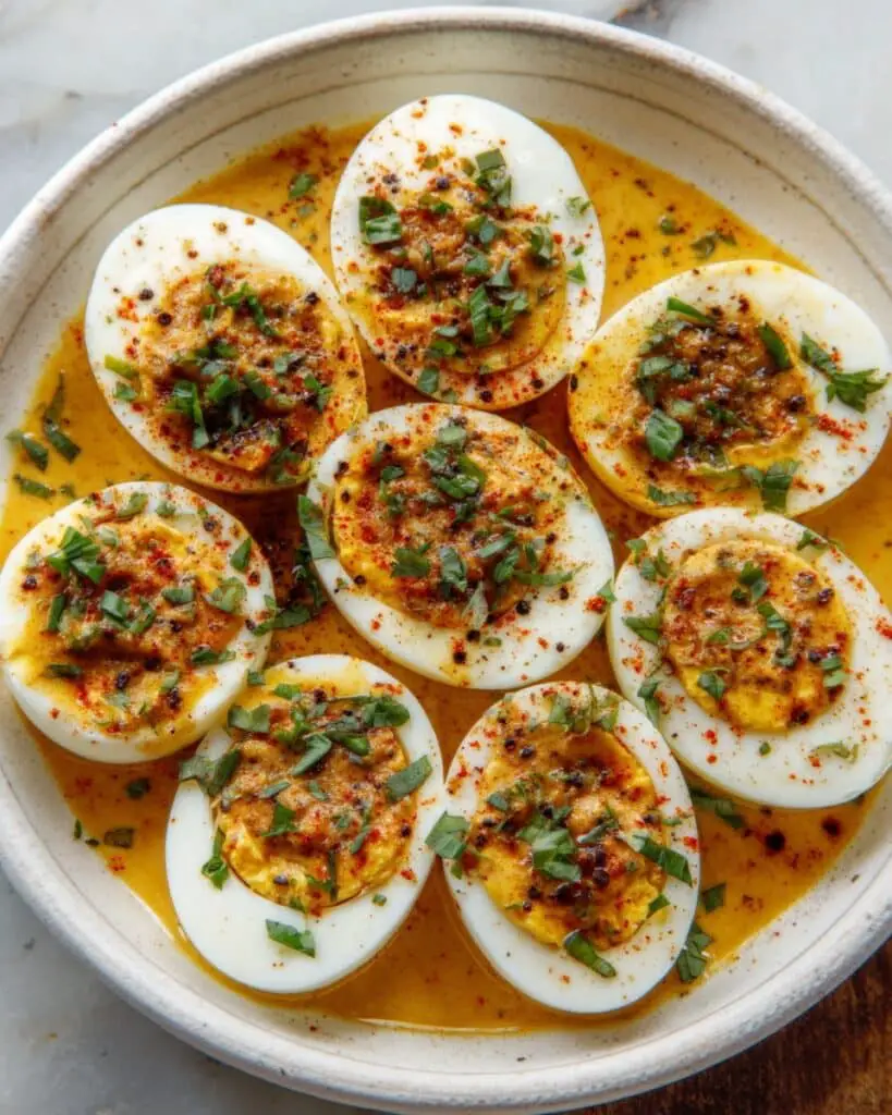 Cajun Boiled Eggs with Spicy Garlic Butter Sauce Recipe