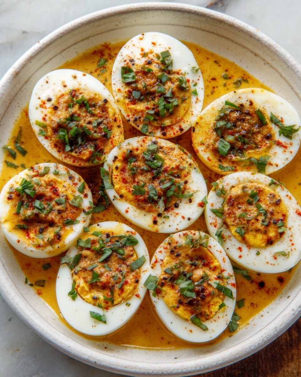 Cajun Boiled Eggs with Spicy Garlic Butter Sauce Recipe