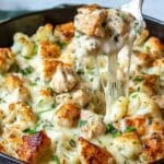 Keto Chicken Alfredo Casserole