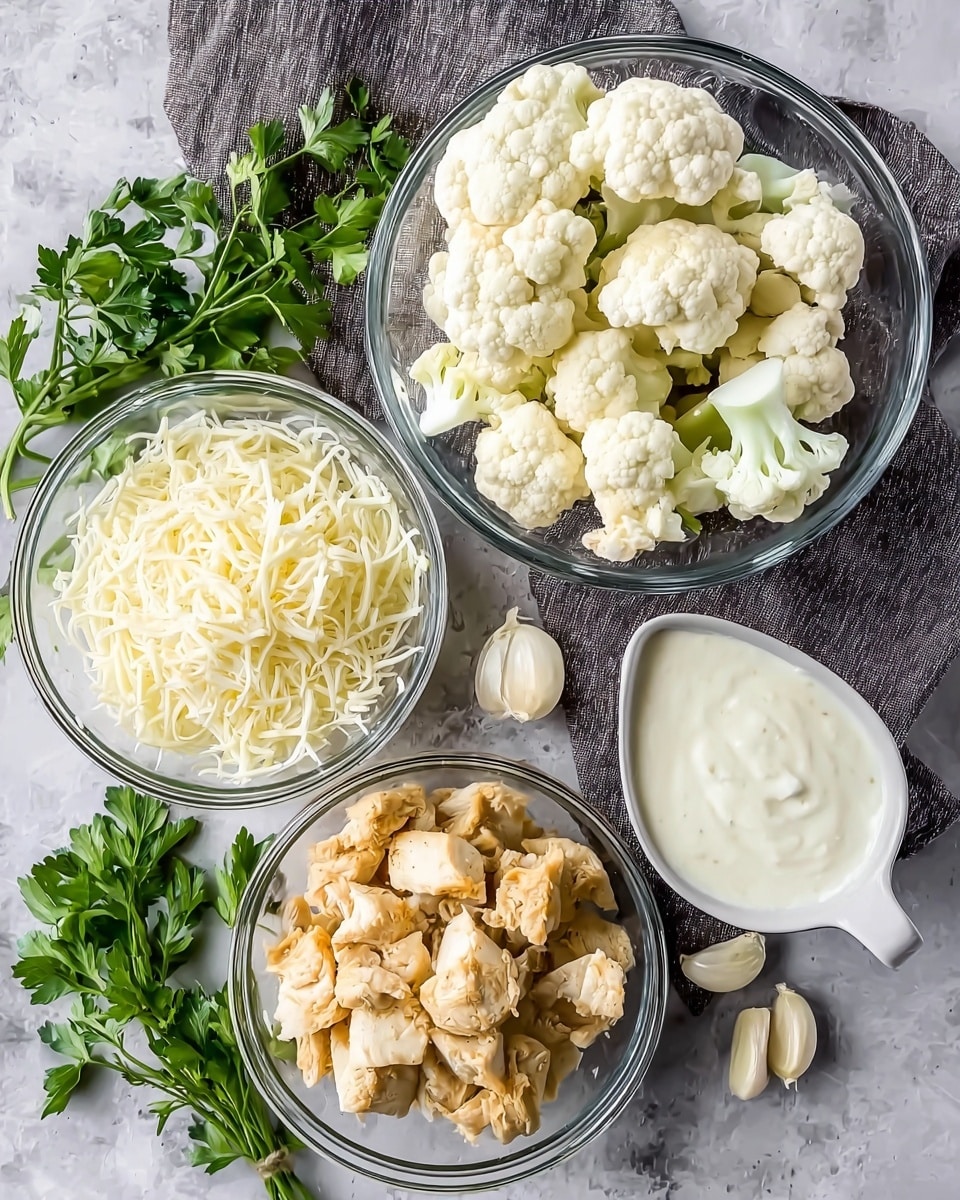 Keto Chicken Alfredo Casserole