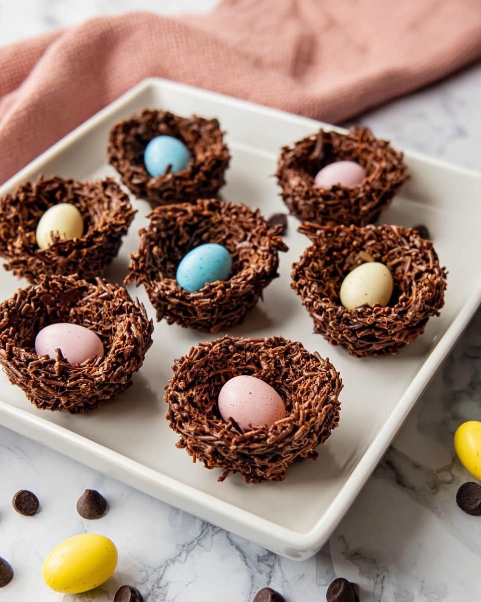 No-Bake Chocolate Bird Nests