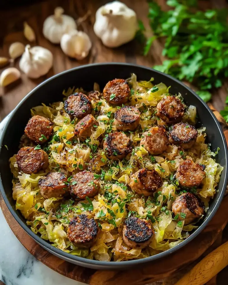 Easy Turkey Sausage and Cabbage Stir Fry
