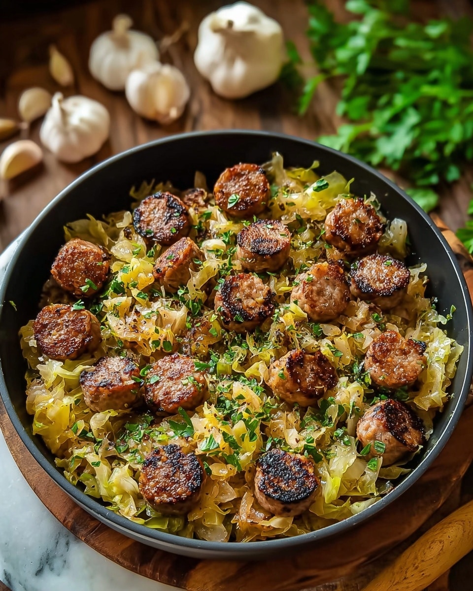 Easy Turkey Sausage and Cabbage Stir Fry