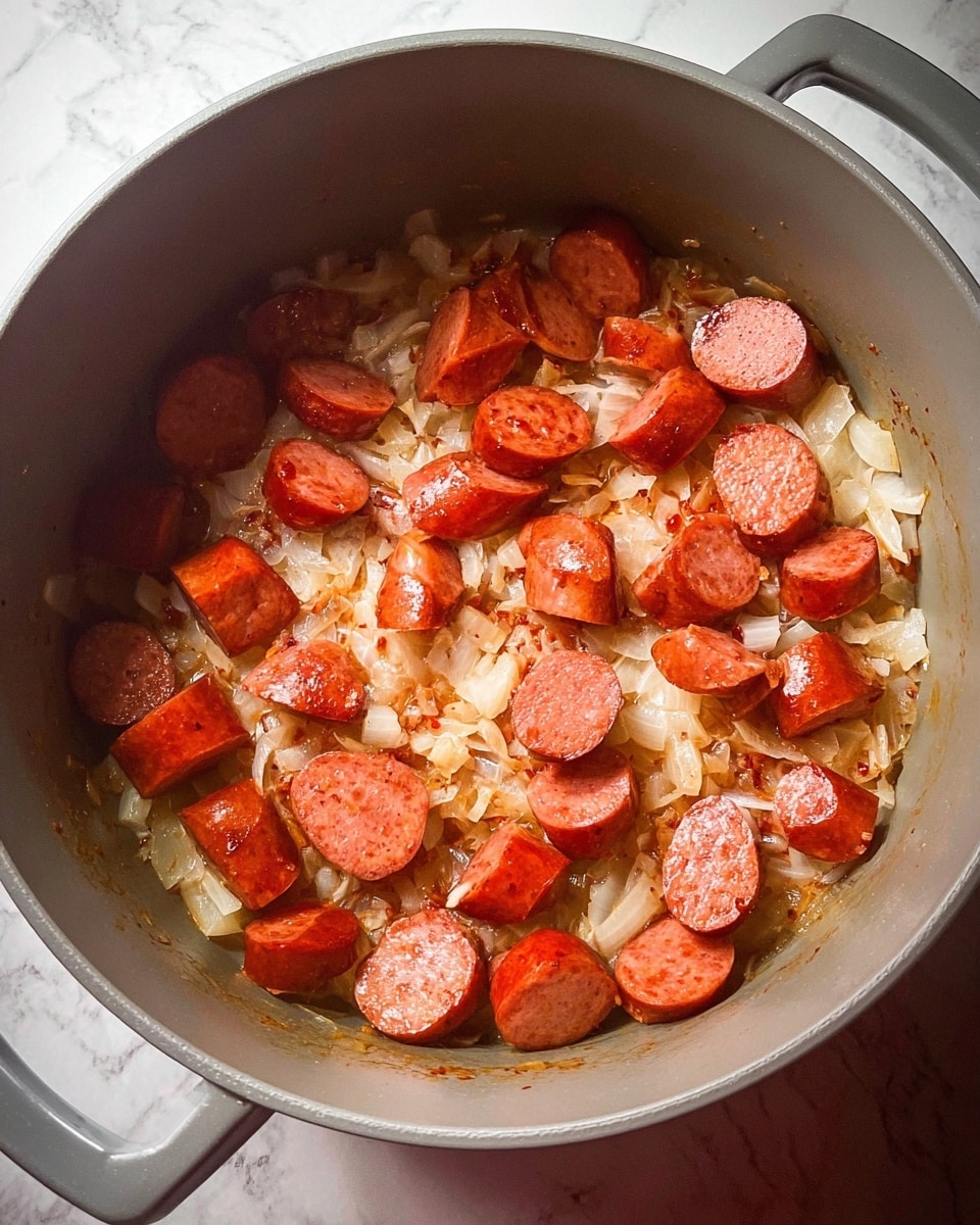 Easy Turkey Sausage and Cabbage Stir Fry
