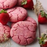 Strawberry Sugar Cookies (Vegan)