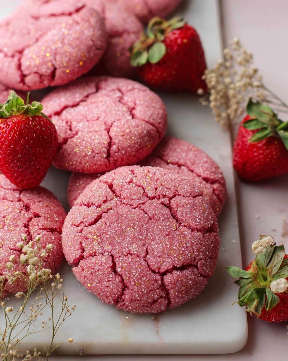 Strawberry Sugar Cookies (Vegan)