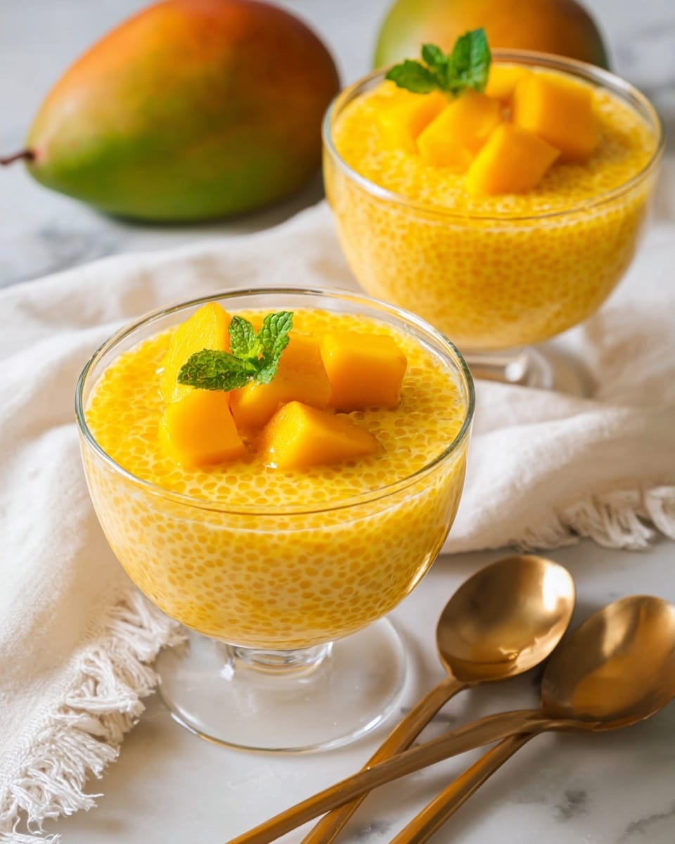 Creamy Mango Sago Dessert Recipe