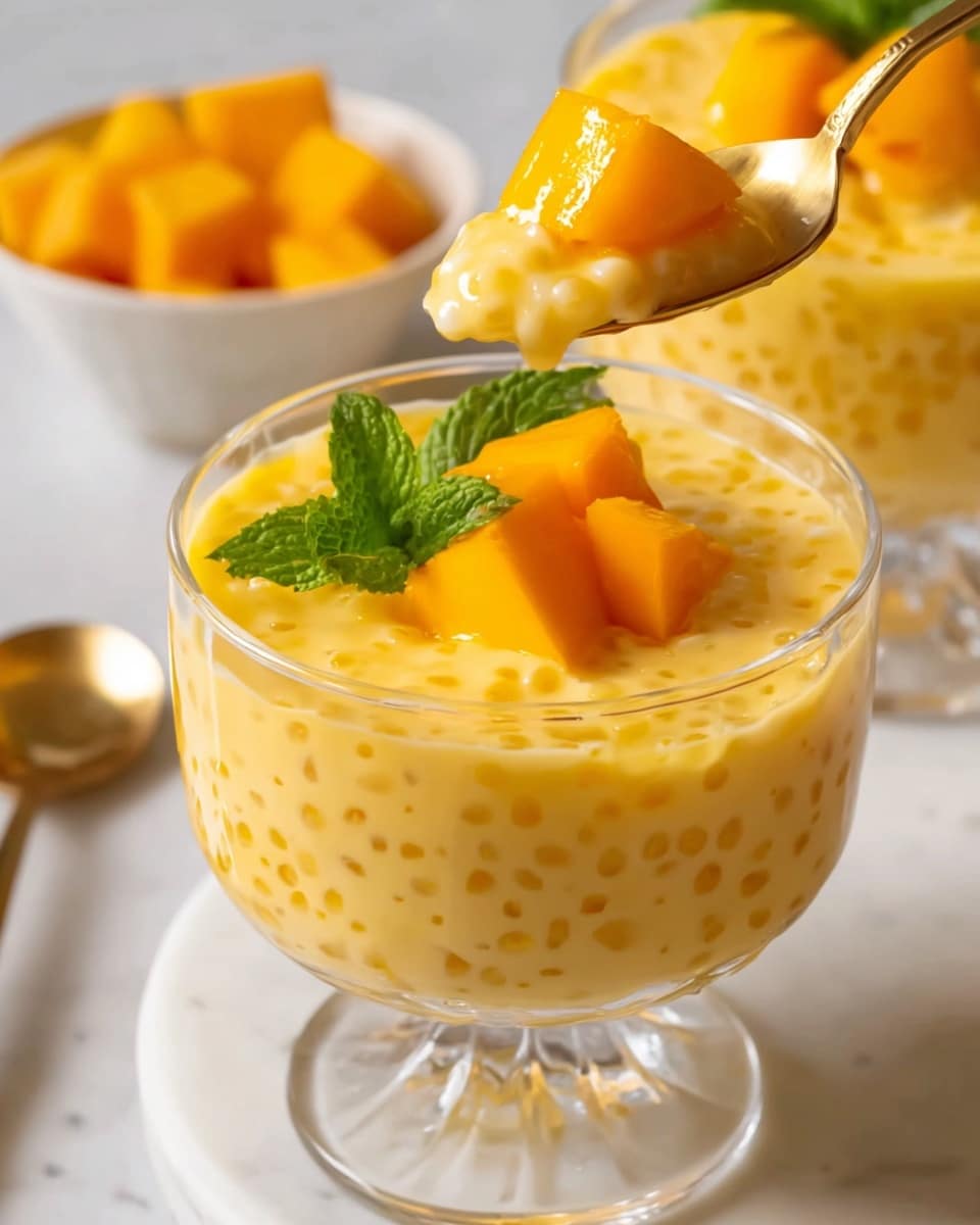 Creamy Mango Sago Dessert Recipe
