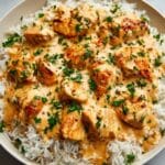 Creamy Smothered Chicken and Rice