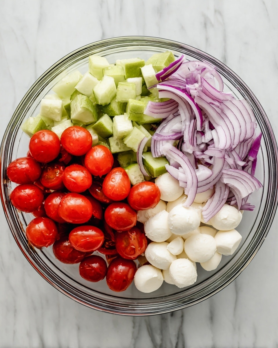 Fresh Cucumber Caprese Salad Delight Recipe