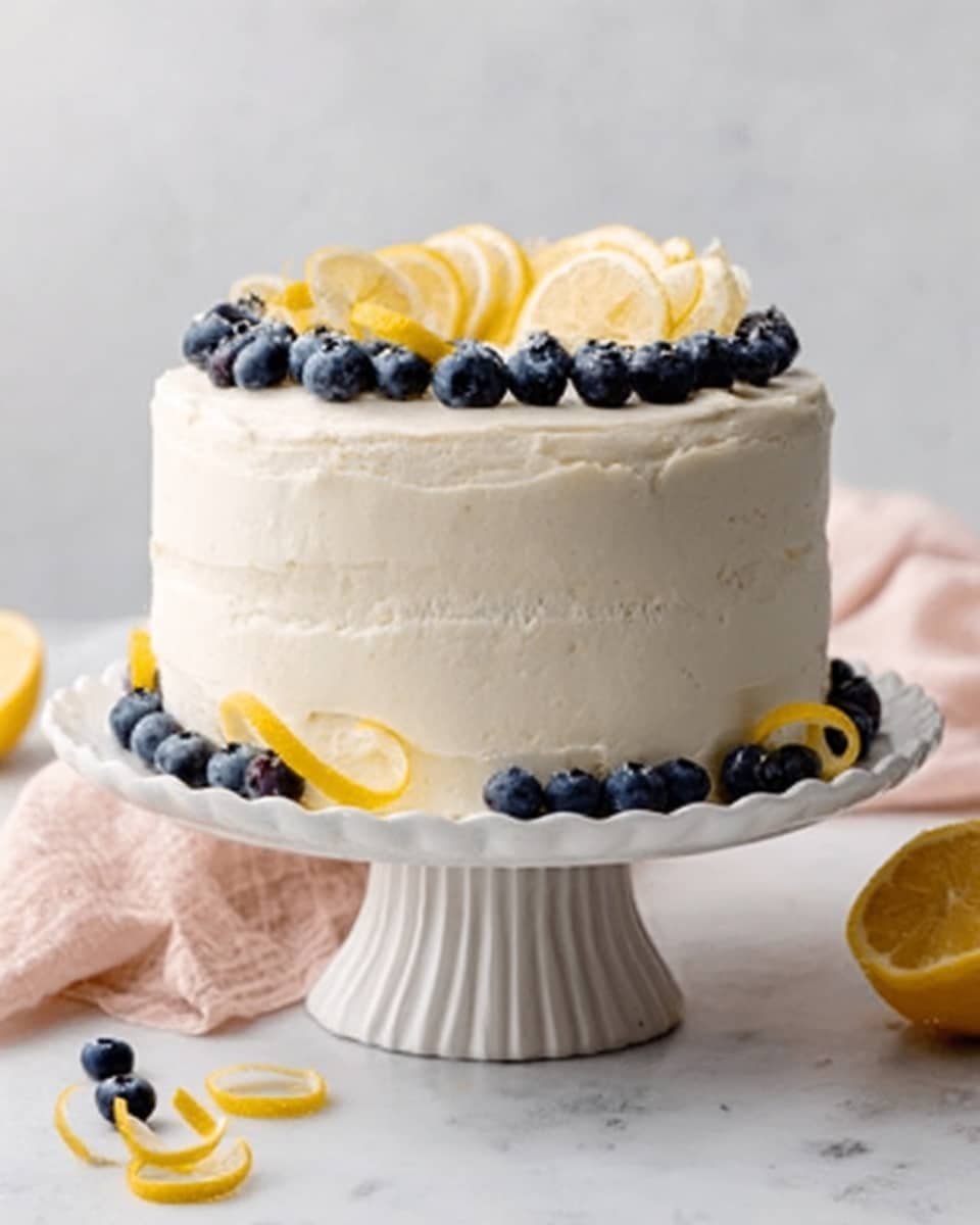 Lemon Blueberry Layer Cake Recipe