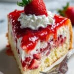 Strawberry Earthquake Cake