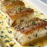 Baked Cod in Coconut Lemon Cream Sauce for Busy Weeknights