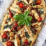 Chicken Florentine Flat Bread Pizza Recipe