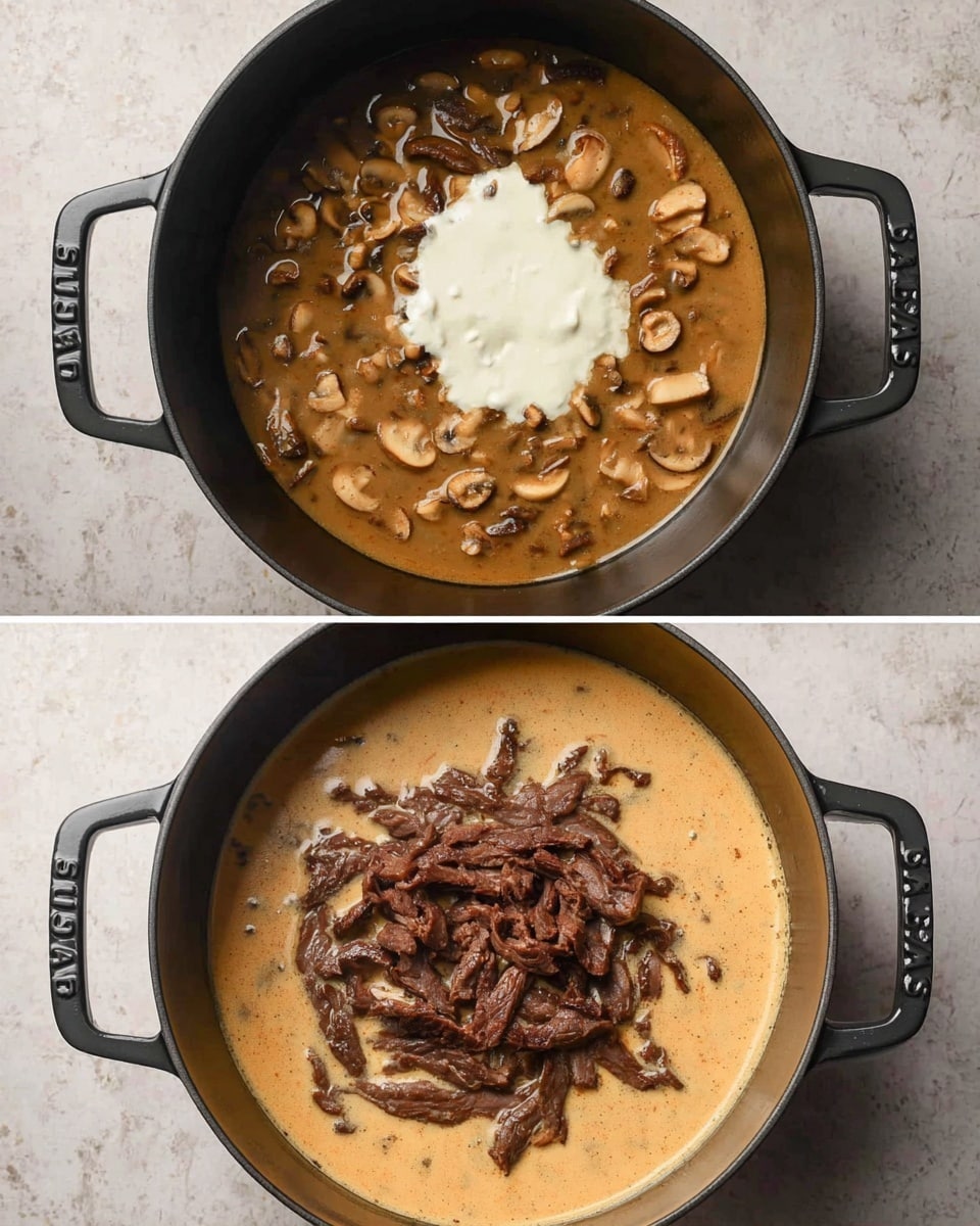 Keto Beef Stroganoff