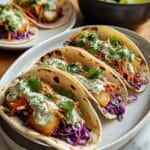 Fish Tacos with Cilantro Lime Slaw Recipe
