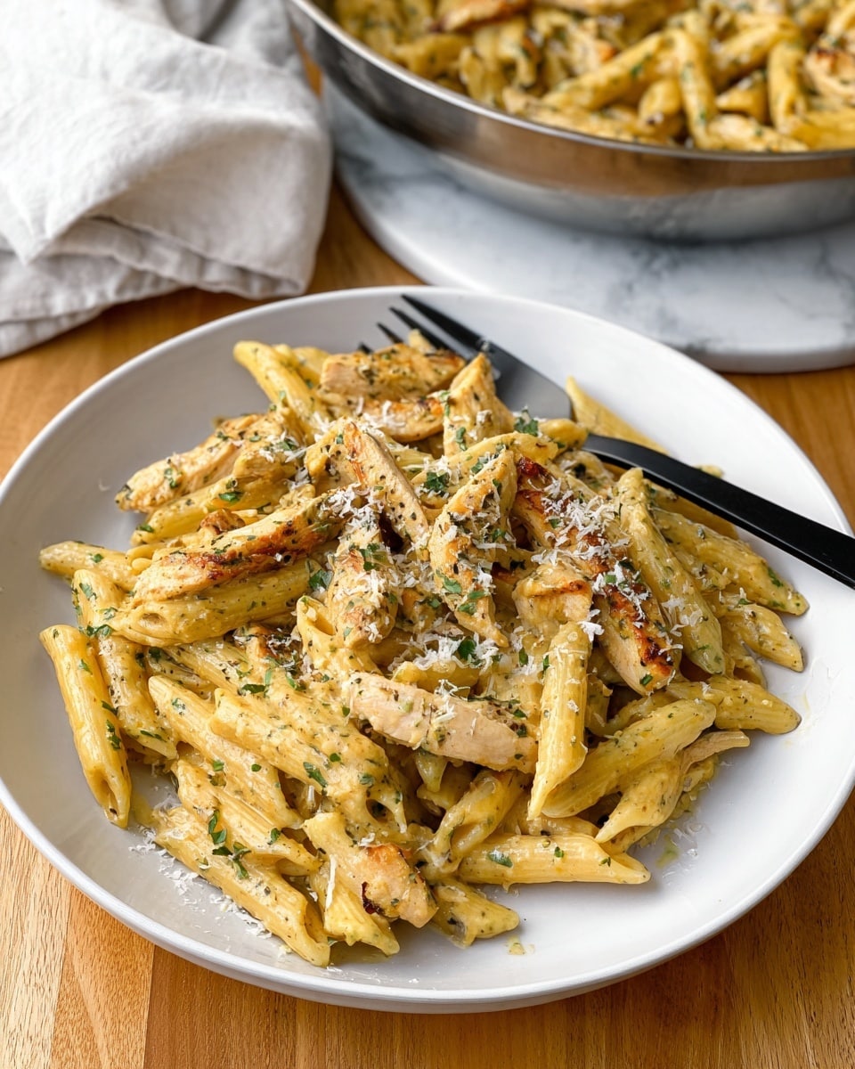 Garlic Parmesan Chicken and Pasta Recipe