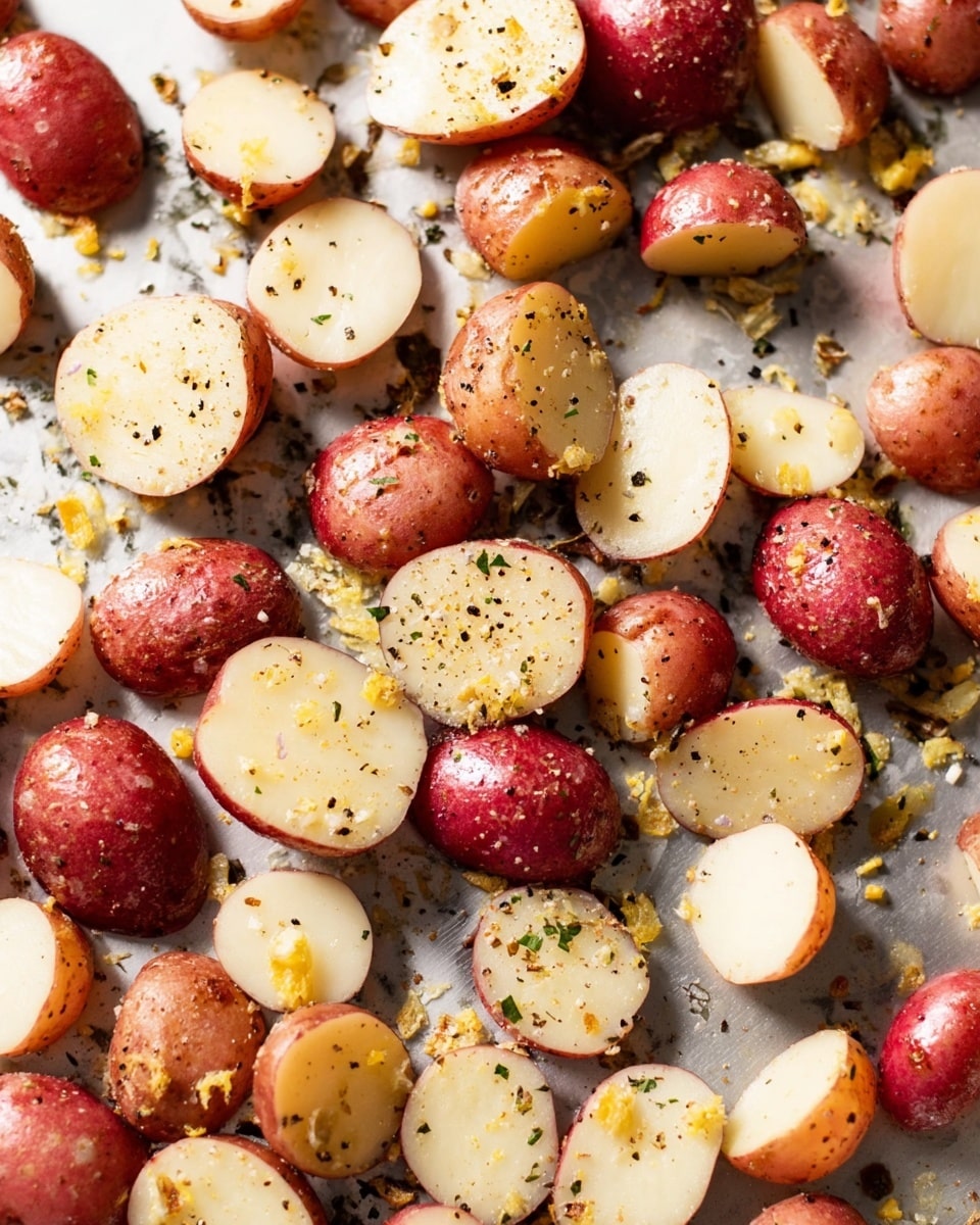 Greek Lemon Feta Roast Potatoes Recipe