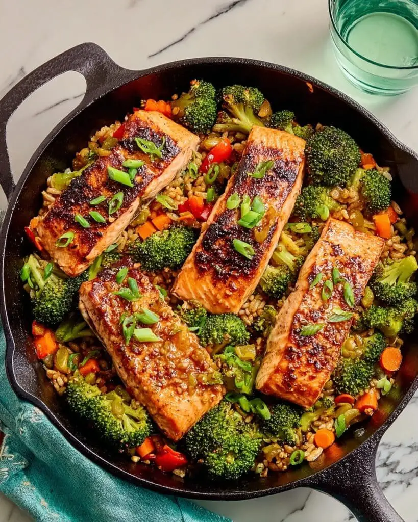 Honey-Garlic Salmon Skillet Recipe
