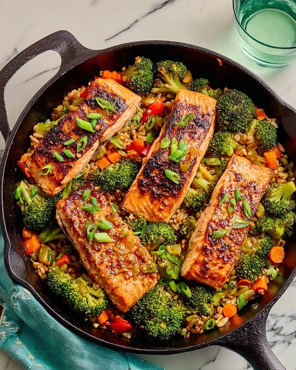 Honey-Garlic Salmon Skillet Recipe