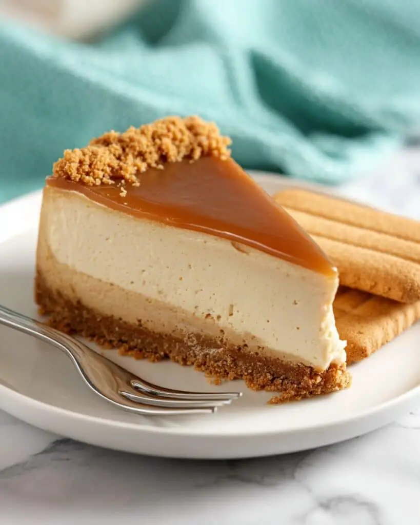No Bake Biscoff Cheesecake