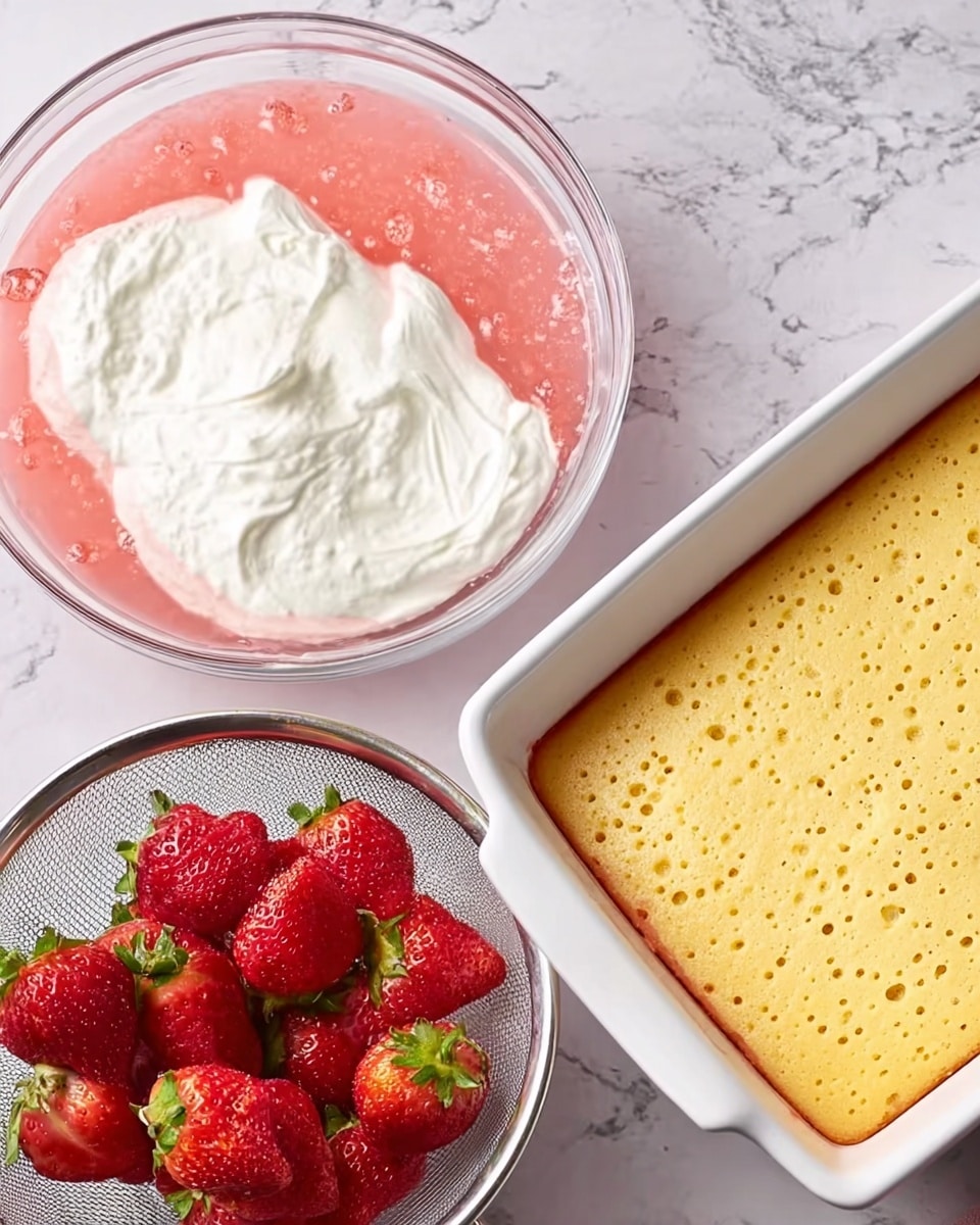 Strawberry Poke Cake Recipe