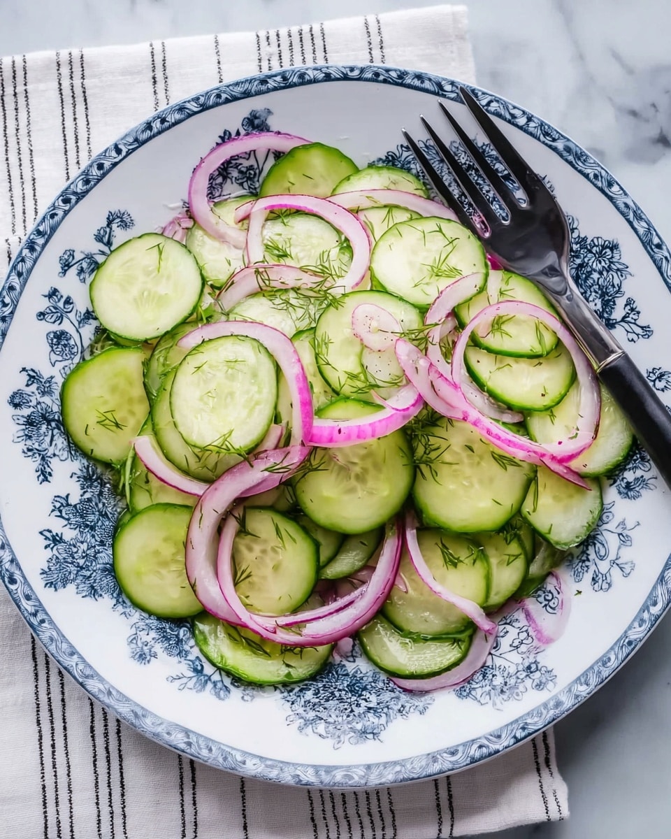 Refreshing Cucumber Onion Salad Recipe