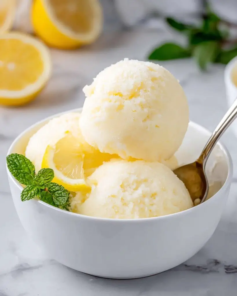 Refreshing Lemon Sorbet Recipe