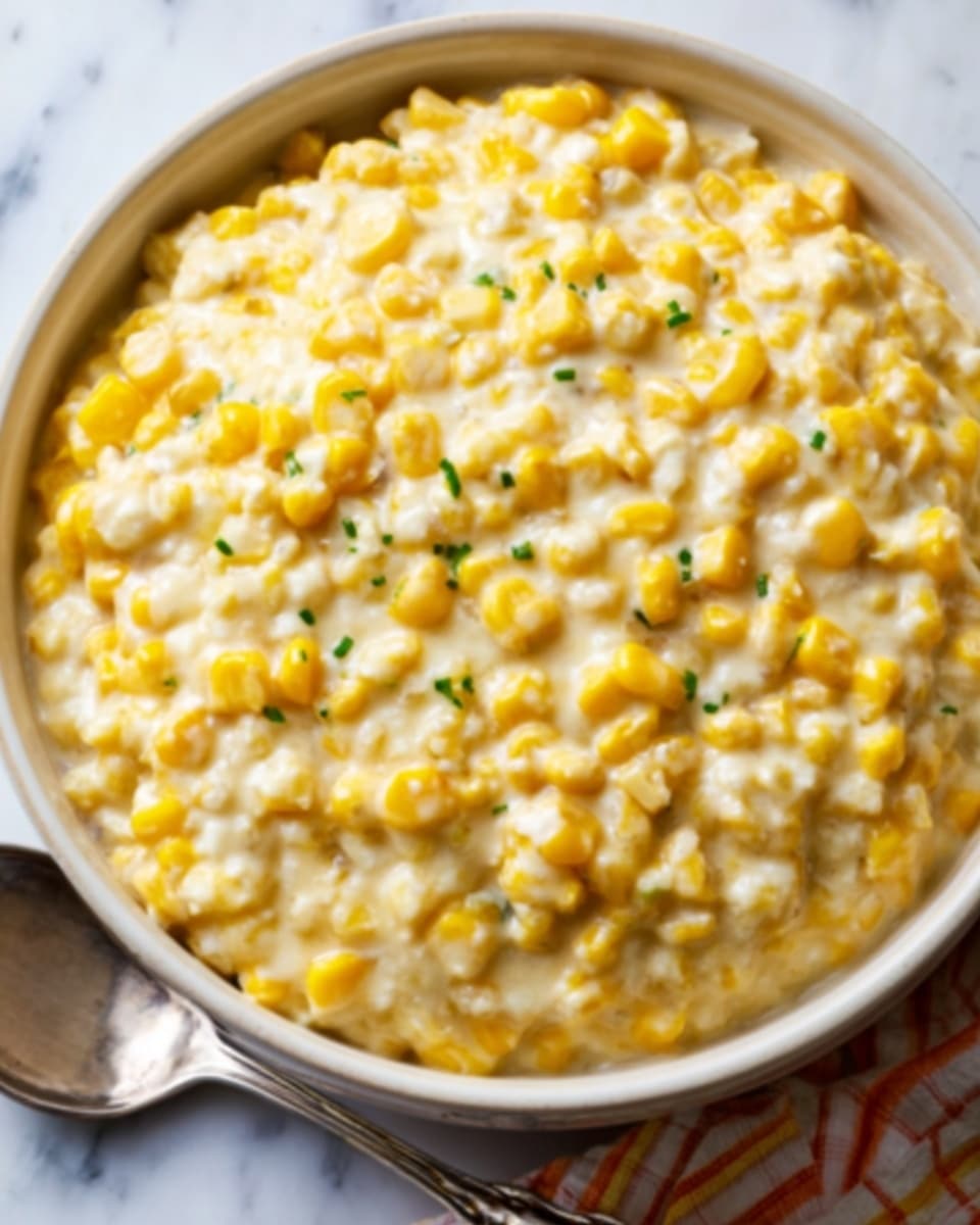 Slow Cooker Creamed Fresh Corn