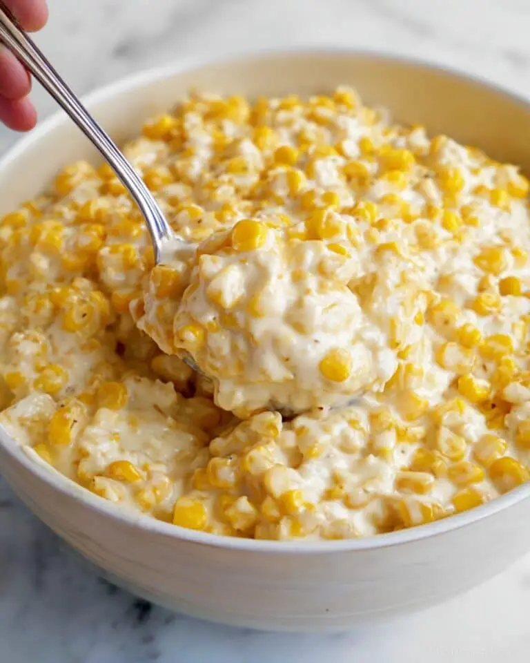 Slow Cooker Creamed Fresh Corn