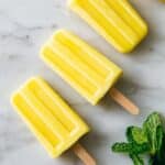 Easy Pineapple Mint Popsicles Recipe