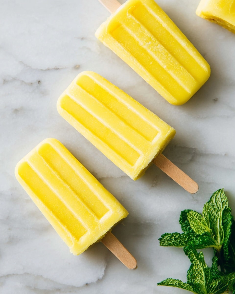 Easy Pineapple Mint Popsicles Recipe