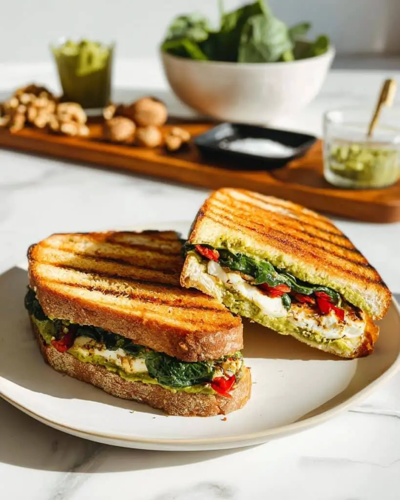Loaded Chicken Pesto Panini Recipe