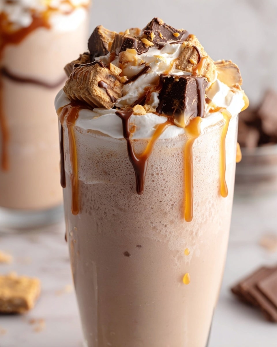 Peanut Butter Frozen Hot Chocolate