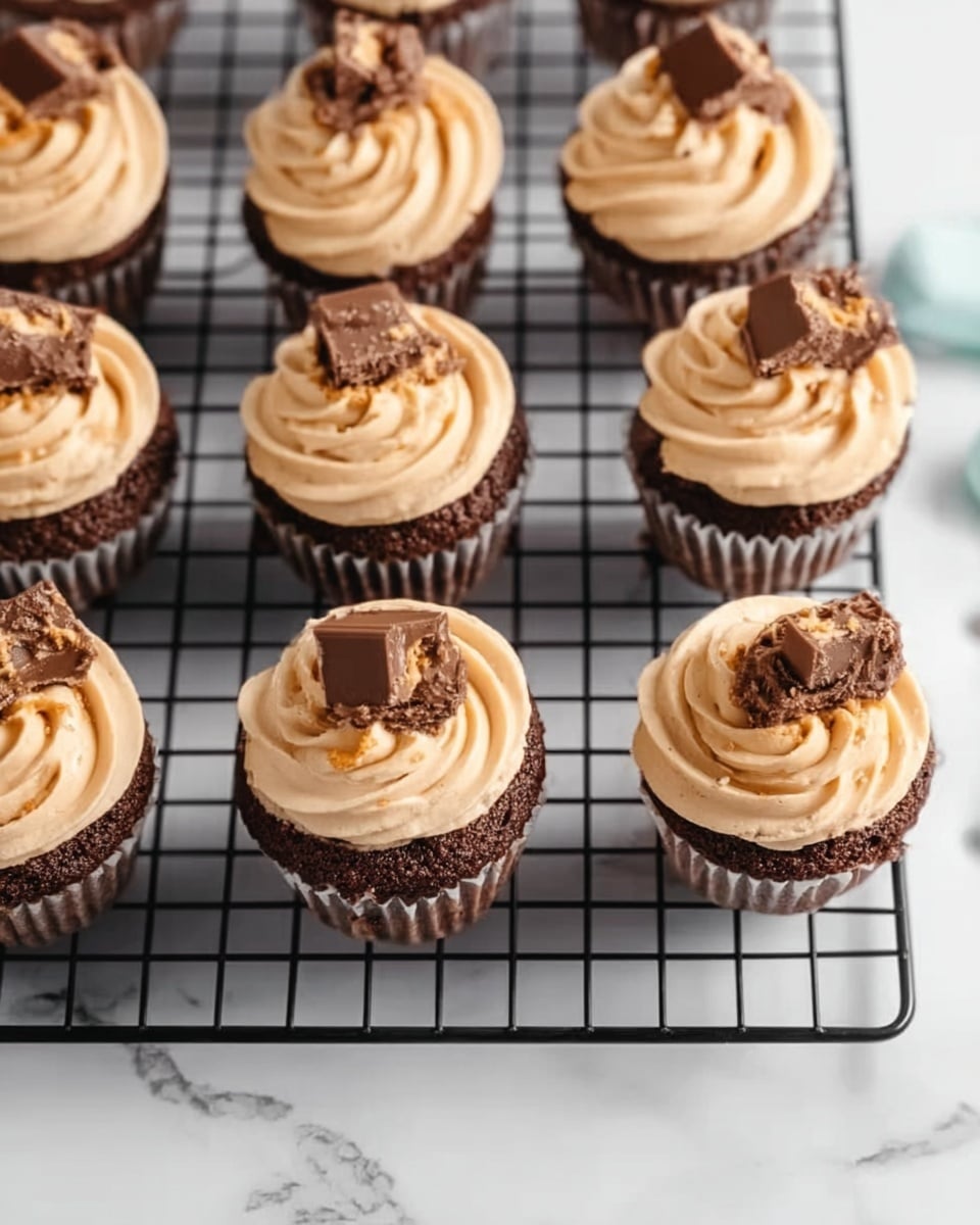 Butterfinger Cupcakes