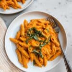High-Protein Creamy Roasted Red Pepper Pasta Recipe